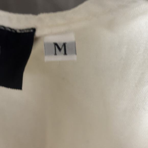 Vintage 90’s Women’s Pasta Camera Photographer Cream Vest Pockets Utility Medium - Picture 4 of 6